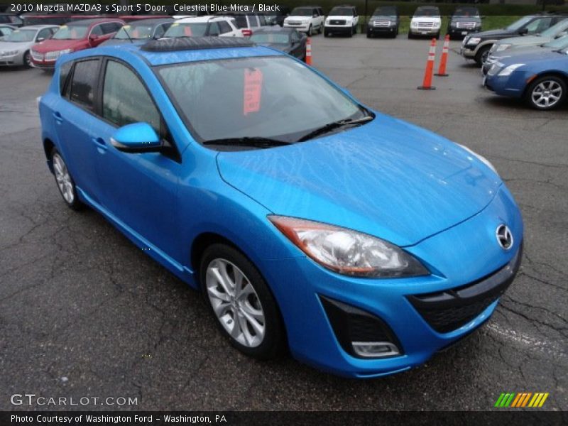 Celestial Blue Mica / Black 2010 Mazda MAZDA3 s Sport 5 Door