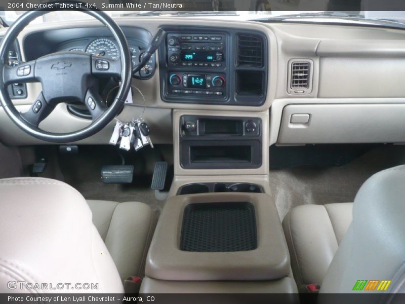 Summit White / Tan/Neutral 2004 Chevrolet Tahoe LT 4x4