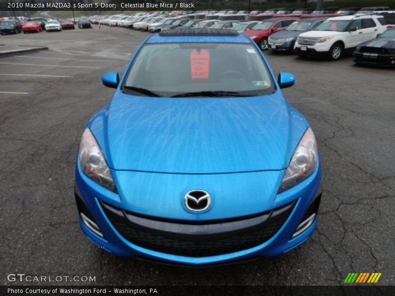 Celestial Blue Mica / Black 2010 Mazda MAZDA3 s Sport 5 Door