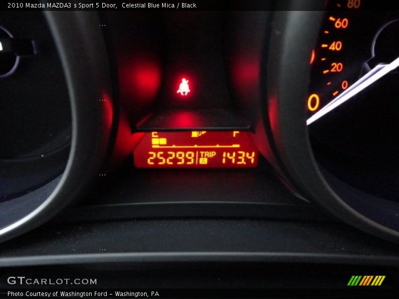 Celestial Blue Mica / Black 2010 Mazda MAZDA3 s Sport 5 Door