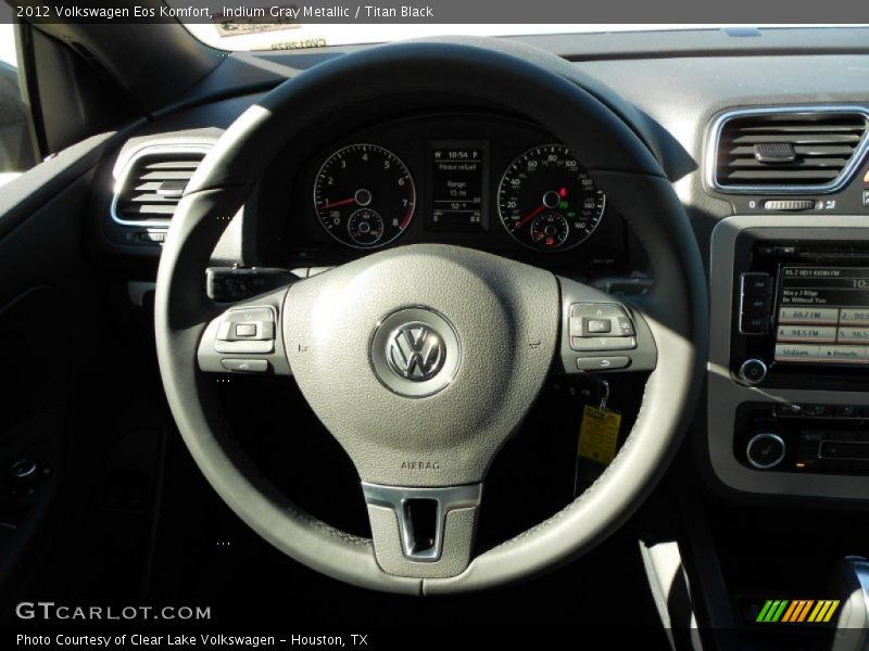 Indium Gray Metallic / Titan Black 2012 Volkswagen Eos Komfort