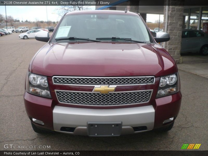 Deep Ruby Red Metallic / Ebony 2008 Chevrolet Avalanche Z71 4x4