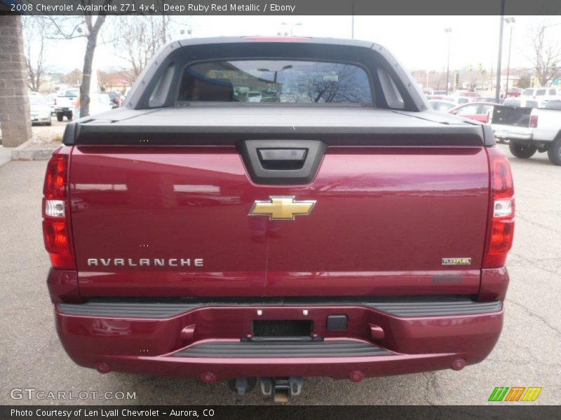 Deep Ruby Red Metallic / Ebony 2008 Chevrolet Avalanche Z71 4x4