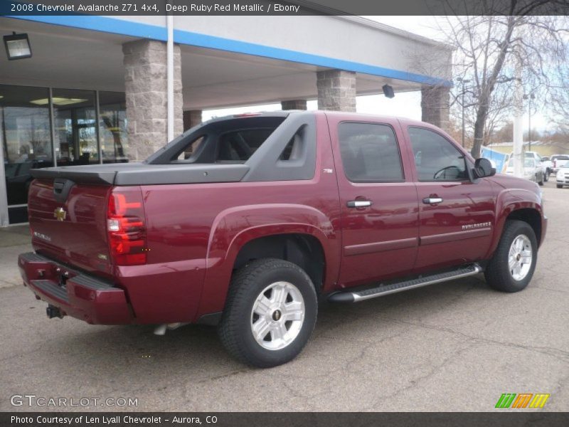 Deep Ruby Red Metallic / Ebony 2008 Chevrolet Avalanche Z71 4x4