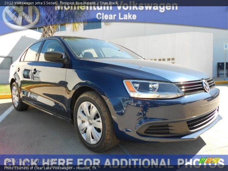 Tempest Blue Metallic / Titan Black 2012 Volkswagen Jetta S Sedan