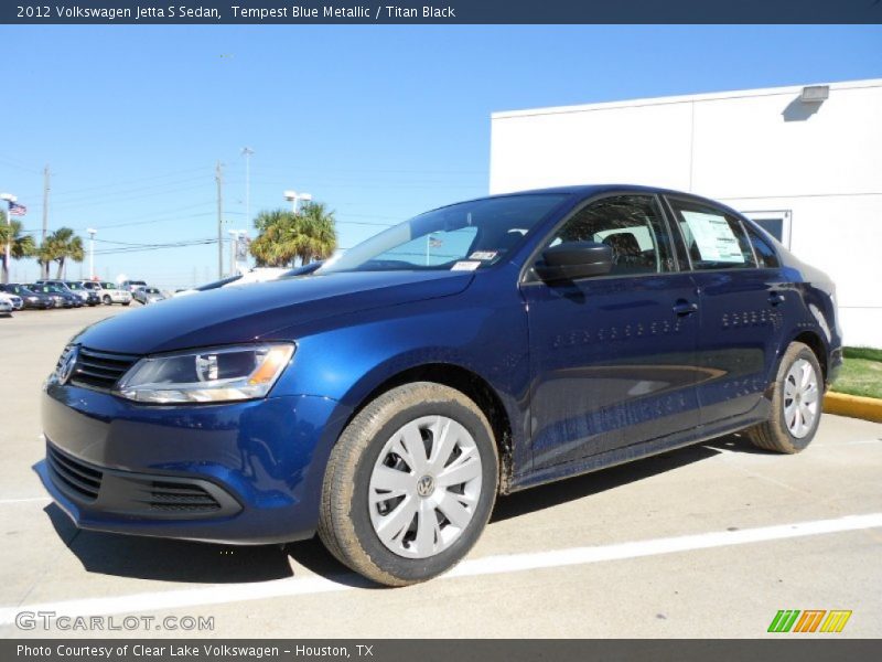 Tempest Blue Metallic / Titan Black 2012 Volkswagen Jetta S Sedan