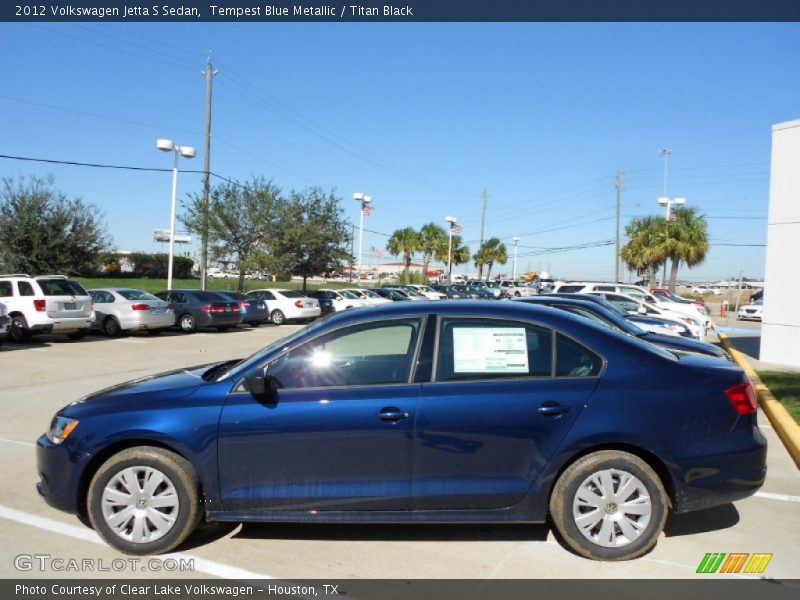 Tempest Blue Metallic / Titan Black 2012 Volkswagen Jetta S Sedan