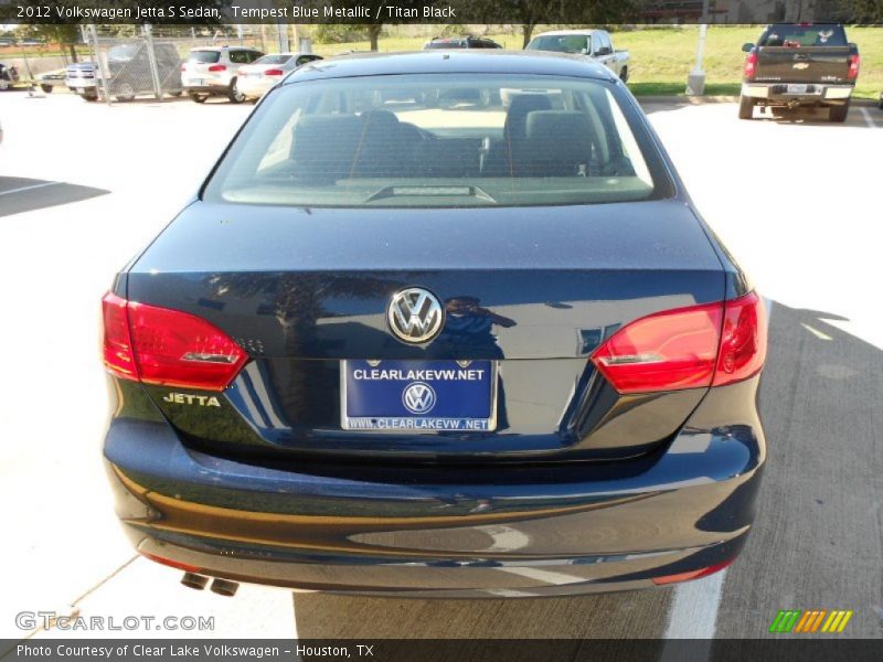 Tempest Blue Metallic / Titan Black 2012 Volkswagen Jetta S Sedan