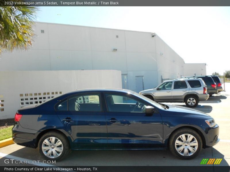 Tempest Blue Metallic / Titan Black 2012 Volkswagen Jetta S Sedan