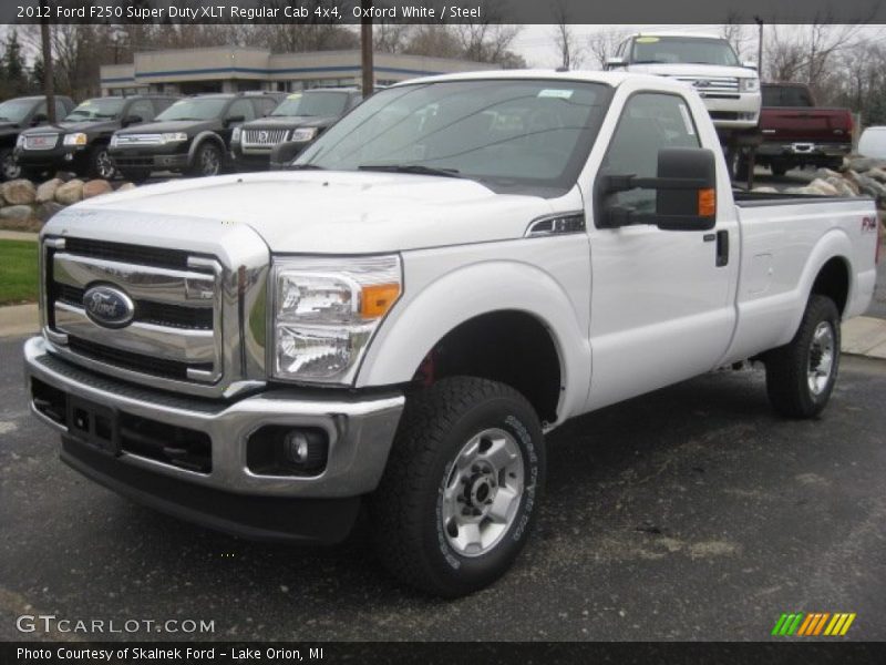 Oxford White / Steel 2012 Ford F250 Super Duty XLT Regular Cab 4x4