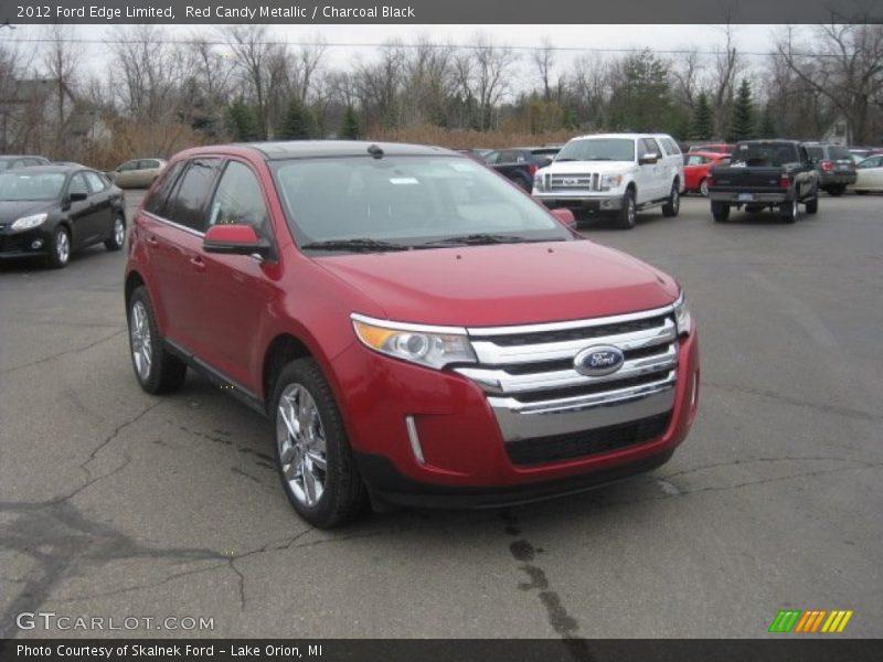 Red Candy Metallic / Charcoal Black 2012 Ford Edge Limited