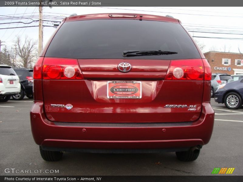 Salsa Red Pearl / Stone 2009 Toyota Sienna XLE AWD