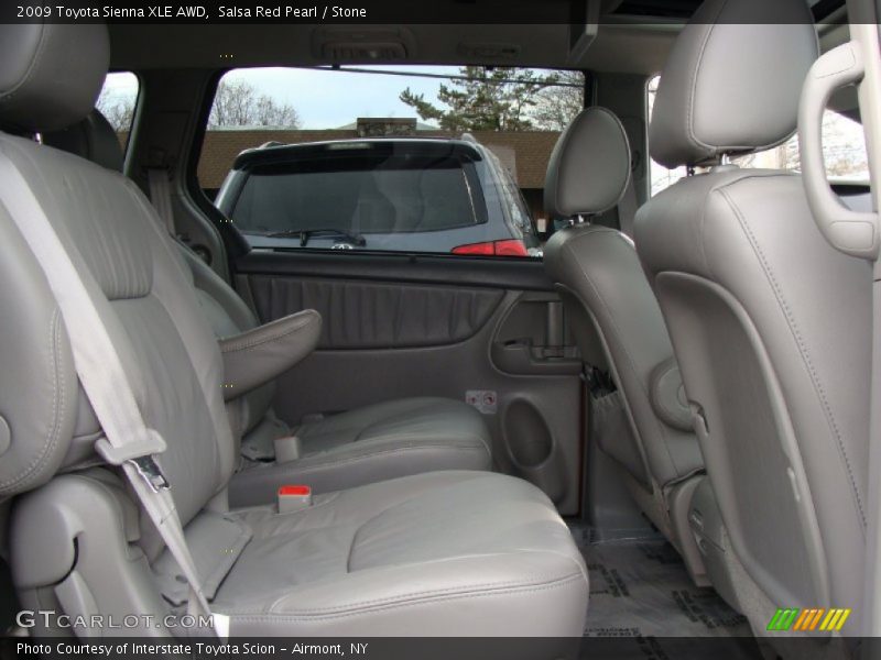 Salsa Red Pearl / Stone 2009 Toyota Sienna XLE AWD