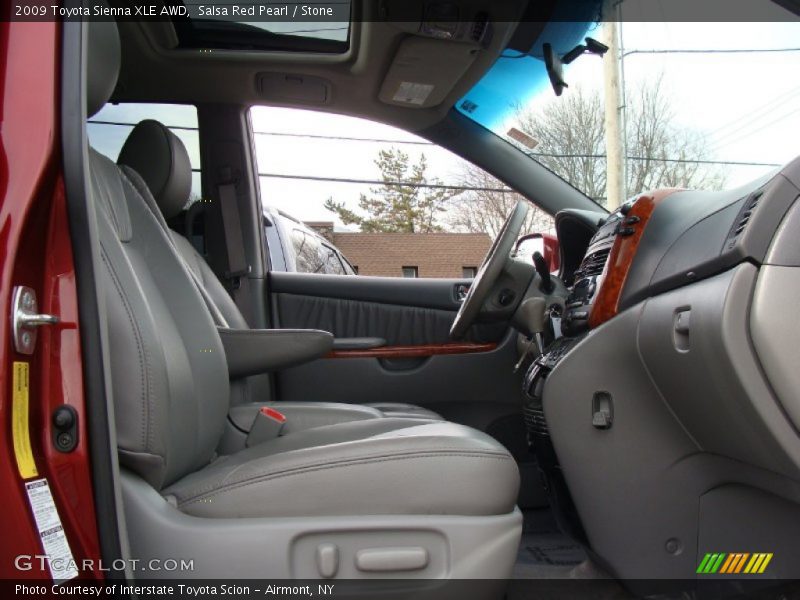 Salsa Red Pearl / Stone 2009 Toyota Sienna XLE AWD