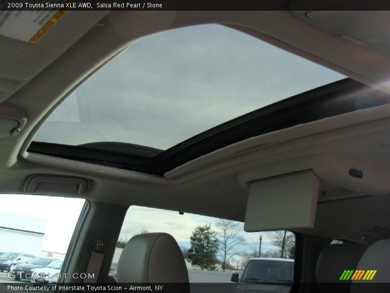 Salsa Red Pearl / Stone 2009 Toyota Sienna XLE AWD