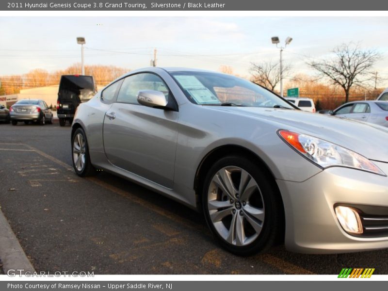 Silverstone / Black Leather 2011 Hyundai Genesis Coupe 3.8 Grand Touring