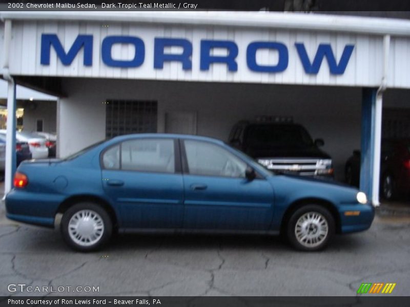 Dark Tropic Teal Metallic / Gray 2002 Chevrolet Malibu Sedan