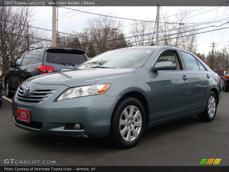 Aloe Green Metallic / Bisque 2007 Toyota Camry XLE