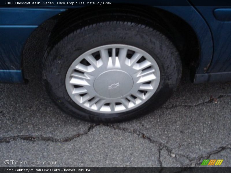 Dark Tropic Teal Metallic / Gray 2002 Chevrolet Malibu Sedan