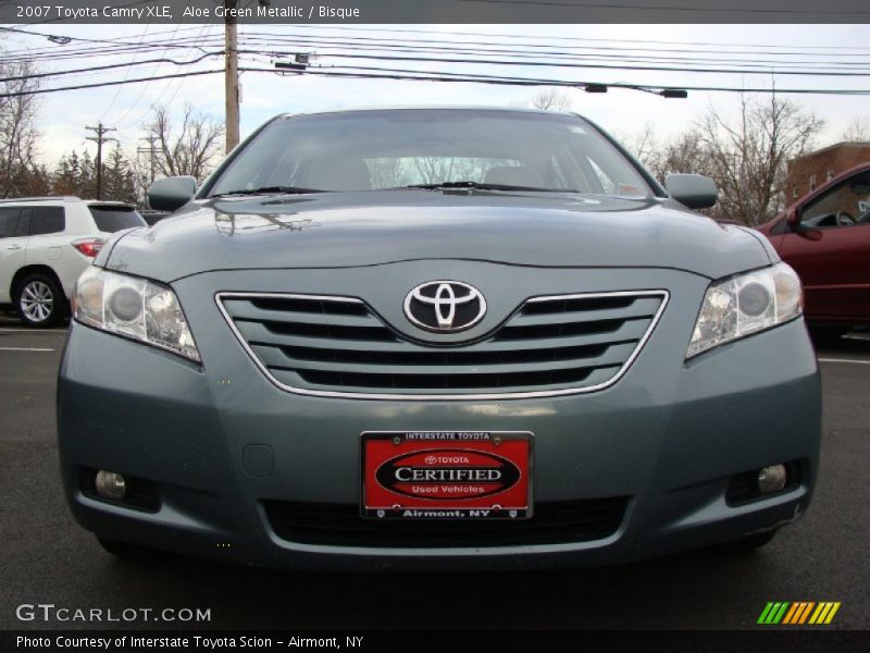 Aloe Green Metallic / Bisque 2007 Toyota Camry XLE
