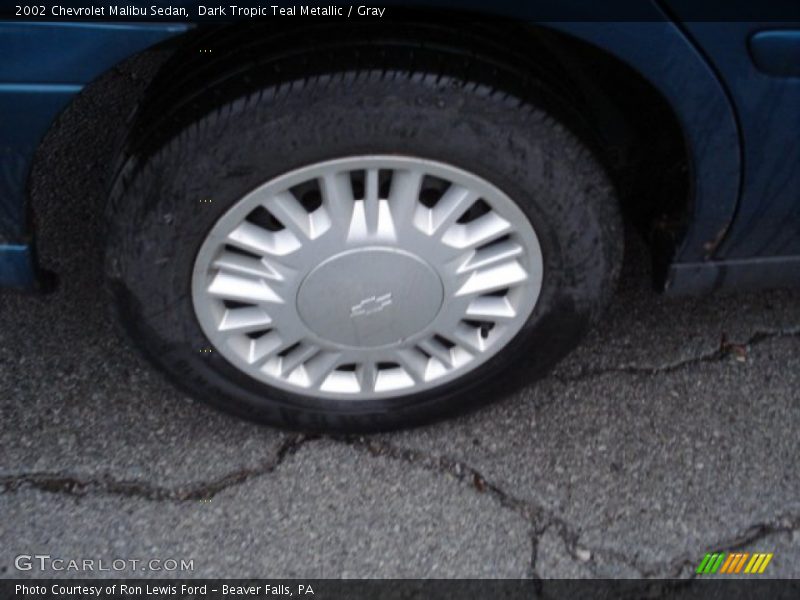 Dark Tropic Teal Metallic / Gray 2002 Chevrolet Malibu Sedan