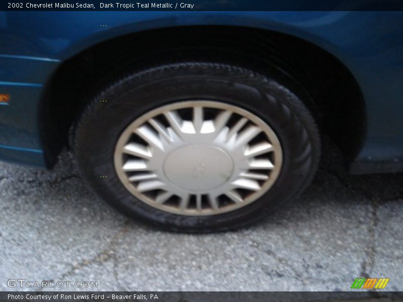 Dark Tropic Teal Metallic / Gray 2002 Chevrolet Malibu Sedan
