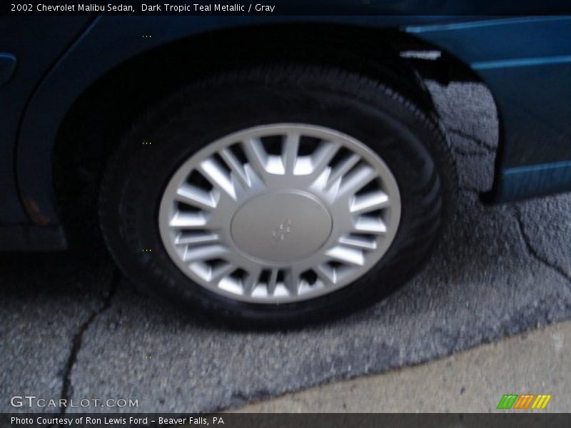 Dark Tropic Teal Metallic / Gray 2002 Chevrolet Malibu Sedan