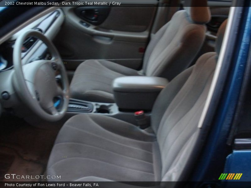 Dark Tropic Teal Metallic / Gray 2002 Chevrolet Malibu Sedan