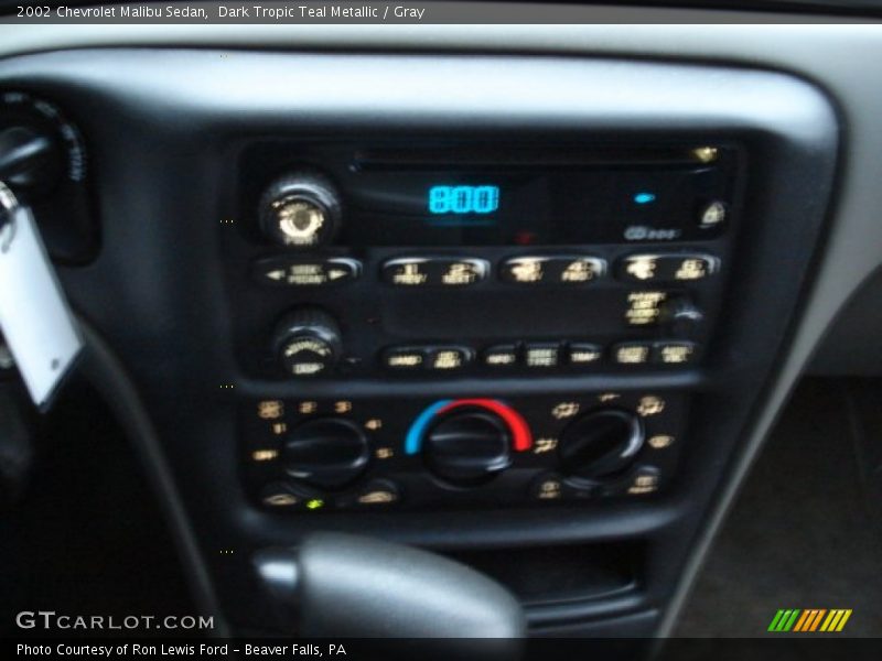 Dark Tropic Teal Metallic / Gray 2002 Chevrolet Malibu Sedan