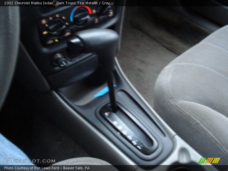 Dark Tropic Teal Metallic / Gray 2002 Chevrolet Malibu Sedan