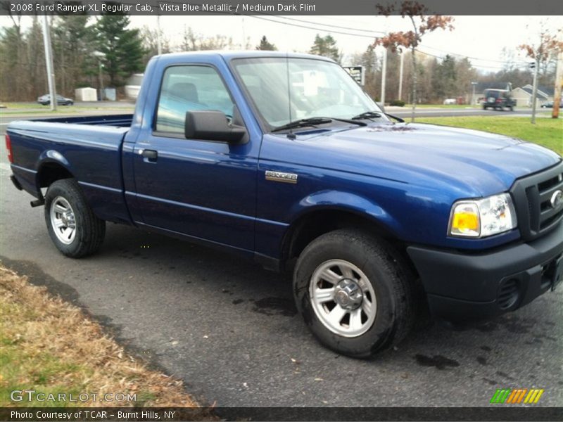Vista Blue Metallic / Medium Dark Flint 2008 Ford Ranger XL Regular Cab