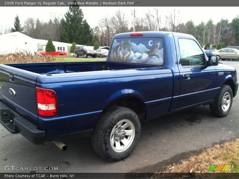 Vista Blue Metallic / Medium Dark Flint 2008 Ford Ranger XL Regular Cab