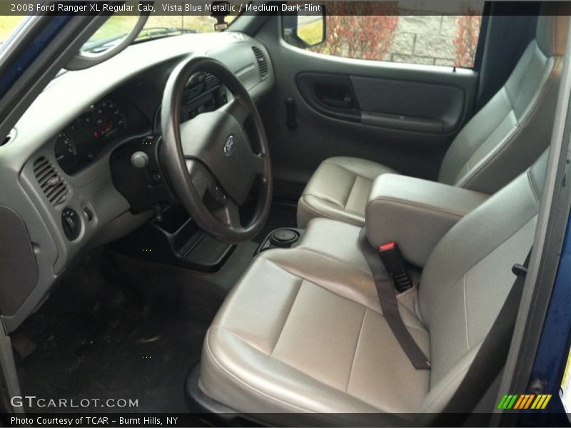 Vista Blue Metallic / Medium Dark Flint 2008 Ford Ranger XL Regular Cab