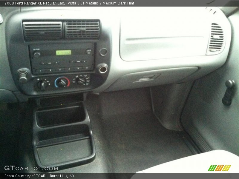 Vista Blue Metallic / Medium Dark Flint 2008 Ford Ranger XL Regular Cab