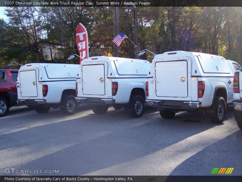 Summit White / Medium Pewter 2007 Chevrolet Colorado Work Truck Regular Cab