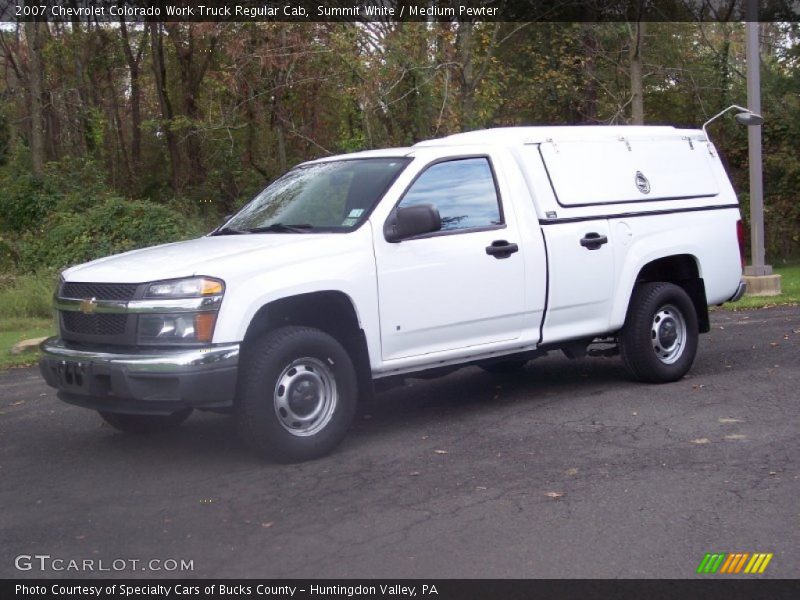 Summit White / Medium Pewter 2007 Chevrolet Colorado Work Truck Regular Cab