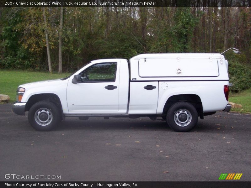 Summit White / Medium Pewter 2007 Chevrolet Colorado Work Truck Regular Cab