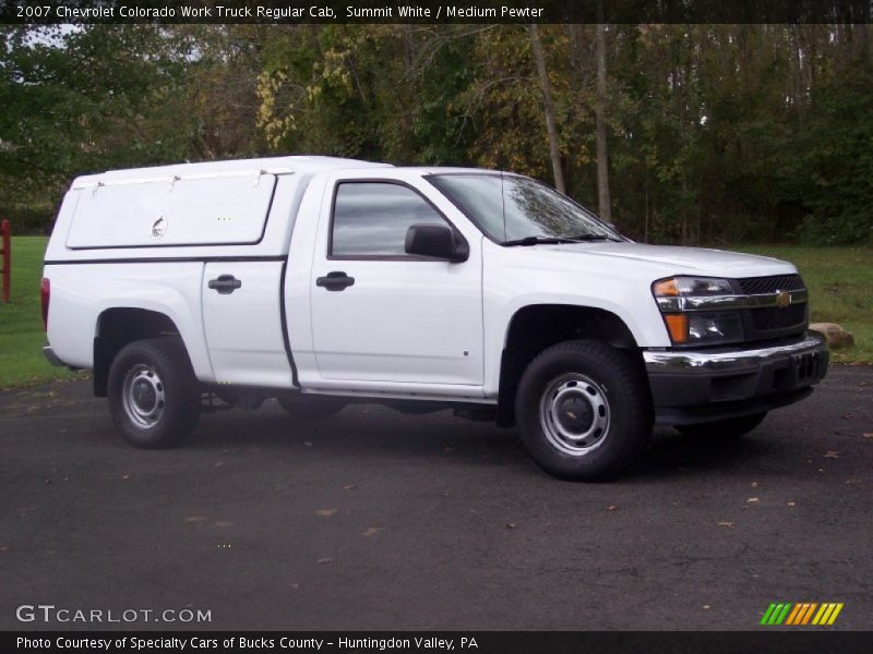 Summit White / Medium Pewter 2007 Chevrolet Colorado Work Truck Regular Cab