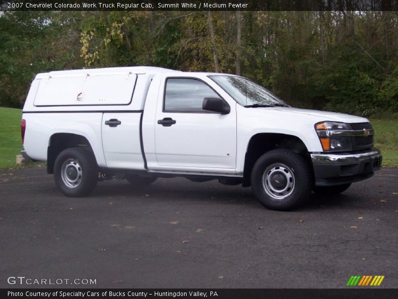 Summit White / Medium Pewter 2007 Chevrolet Colorado Work Truck Regular Cab