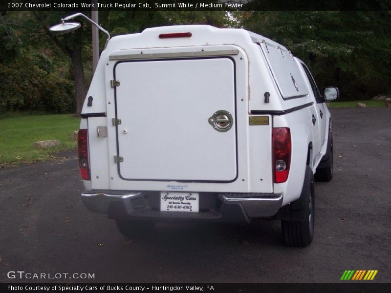 Summit White / Medium Pewter 2007 Chevrolet Colorado Work Truck Regular Cab
