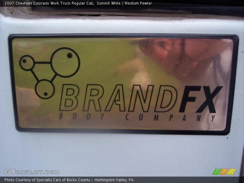 Summit White / Medium Pewter 2007 Chevrolet Colorado Work Truck Regular Cab