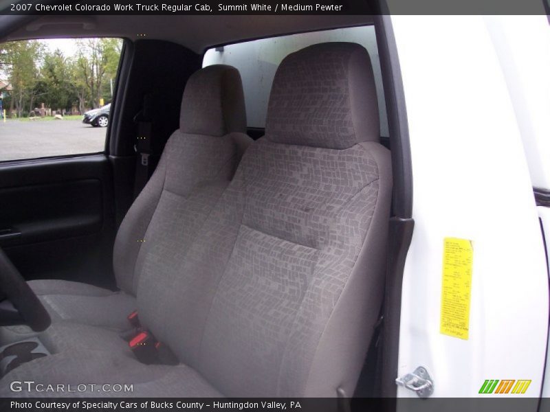 Summit White / Medium Pewter 2007 Chevrolet Colorado Work Truck Regular Cab