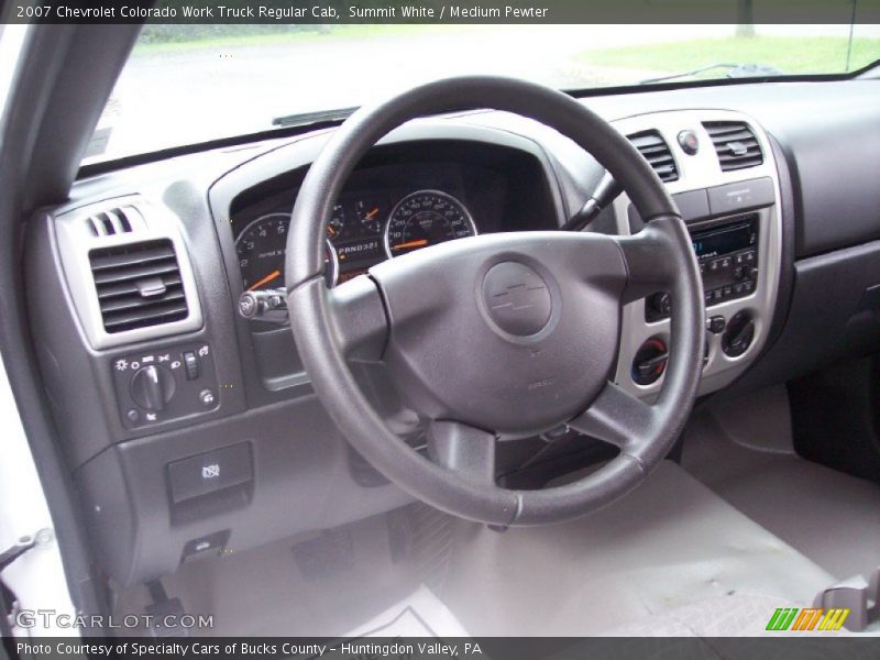 Summit White / Medium Pewter 2007 Chevrolet Colorado Work Truck Regular Cab