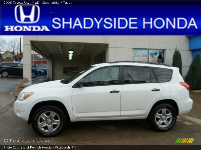 Super White / Taupe 2006 Toyota RAV4 4WD