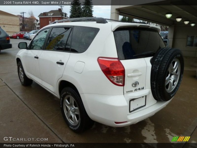 Super White / Taupe 2006 Toyota RAV4 4WD