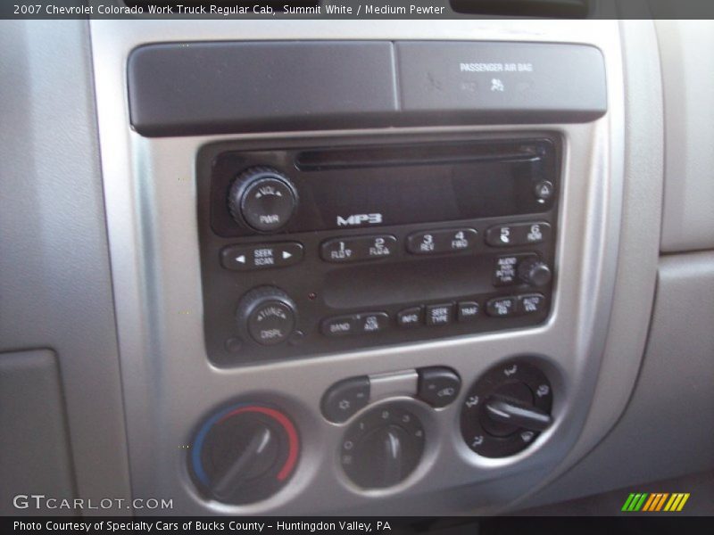 Summit White / Medium Pewter 2007 Chevrolet Colorado Work Truck Regular Cab
