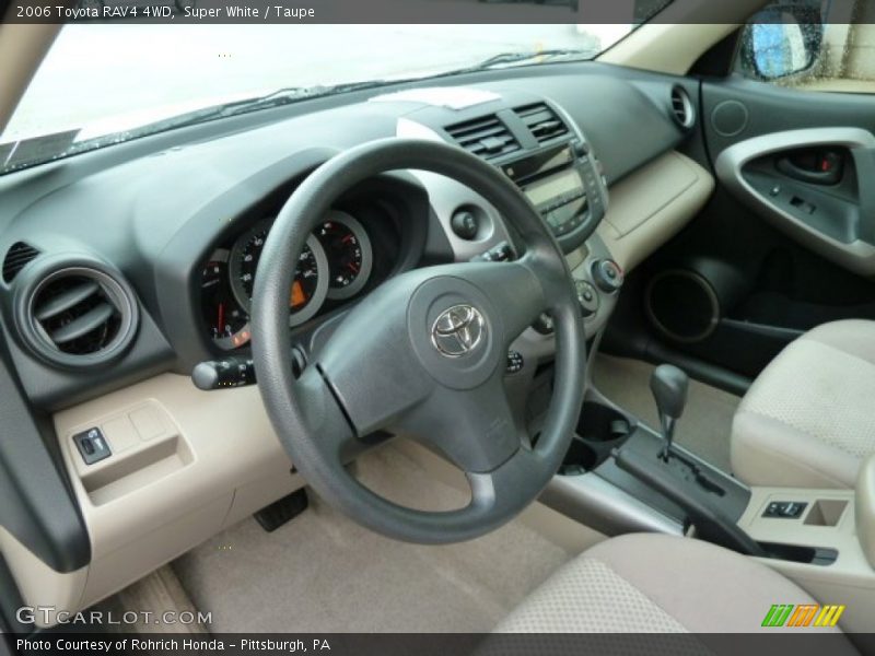 Super White / Taupe 2006 Toyota RAV4 4WD