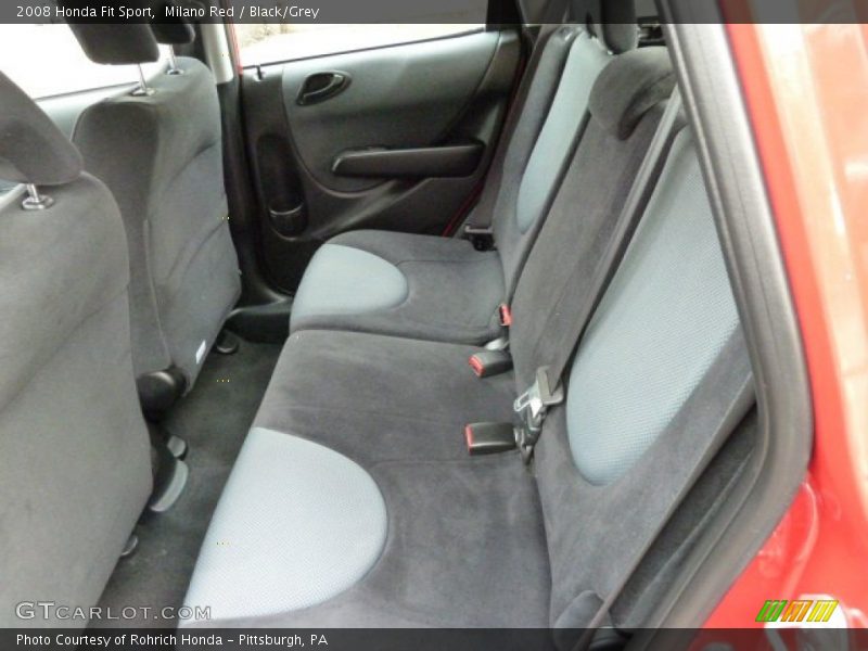 Milano Red / Black/Grey 2008 Honda Fit Sport