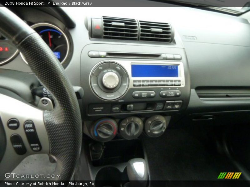 Milano Red / Black/Grey 2008 Honda Fit Sport