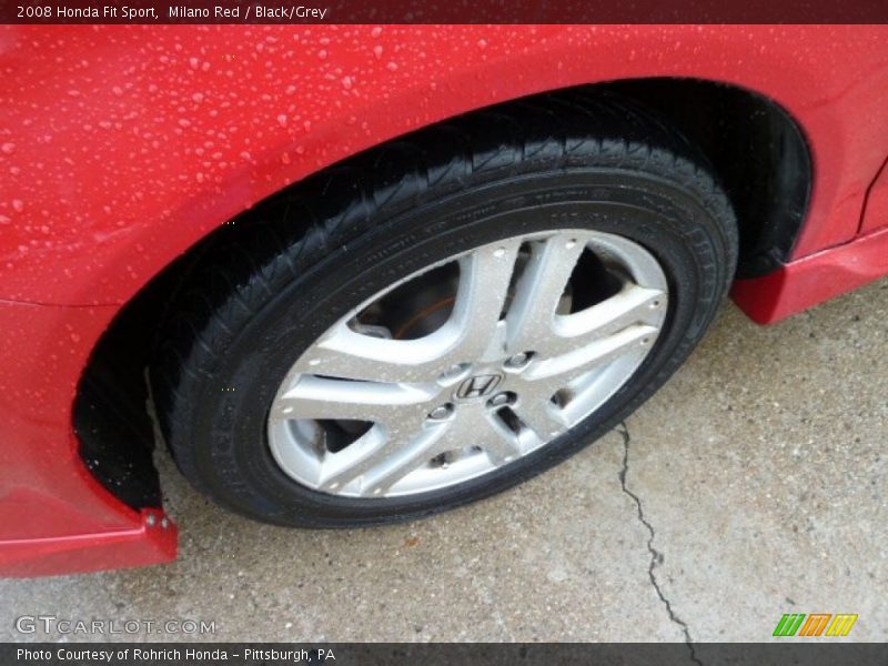 Milano Red / Black/Grey 2008 Honda Fit Sport